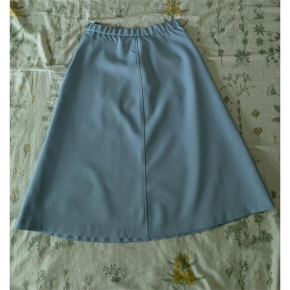Vintage 1970s Personal Division of Leslie Fay Light Blue Midi - Picture 2 of 4